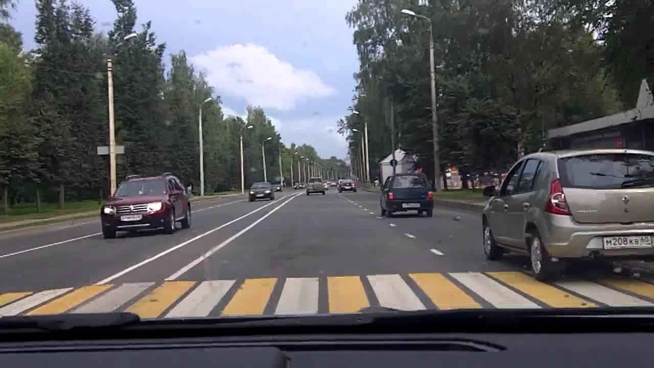 Езда по Пскову / Driving in Pskov 20/07/2014 (timelapse 4x)