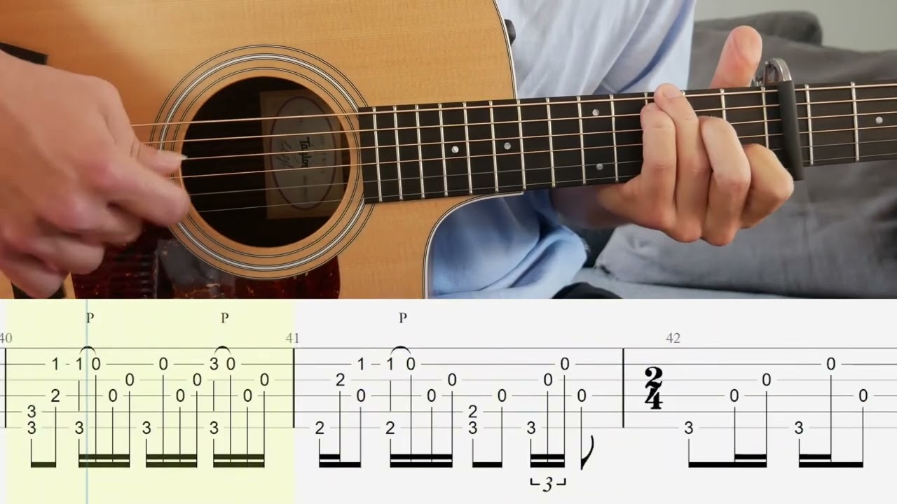 Love is All - The Tallest Man On Earth - Guitar Tutorial + TABS on screen