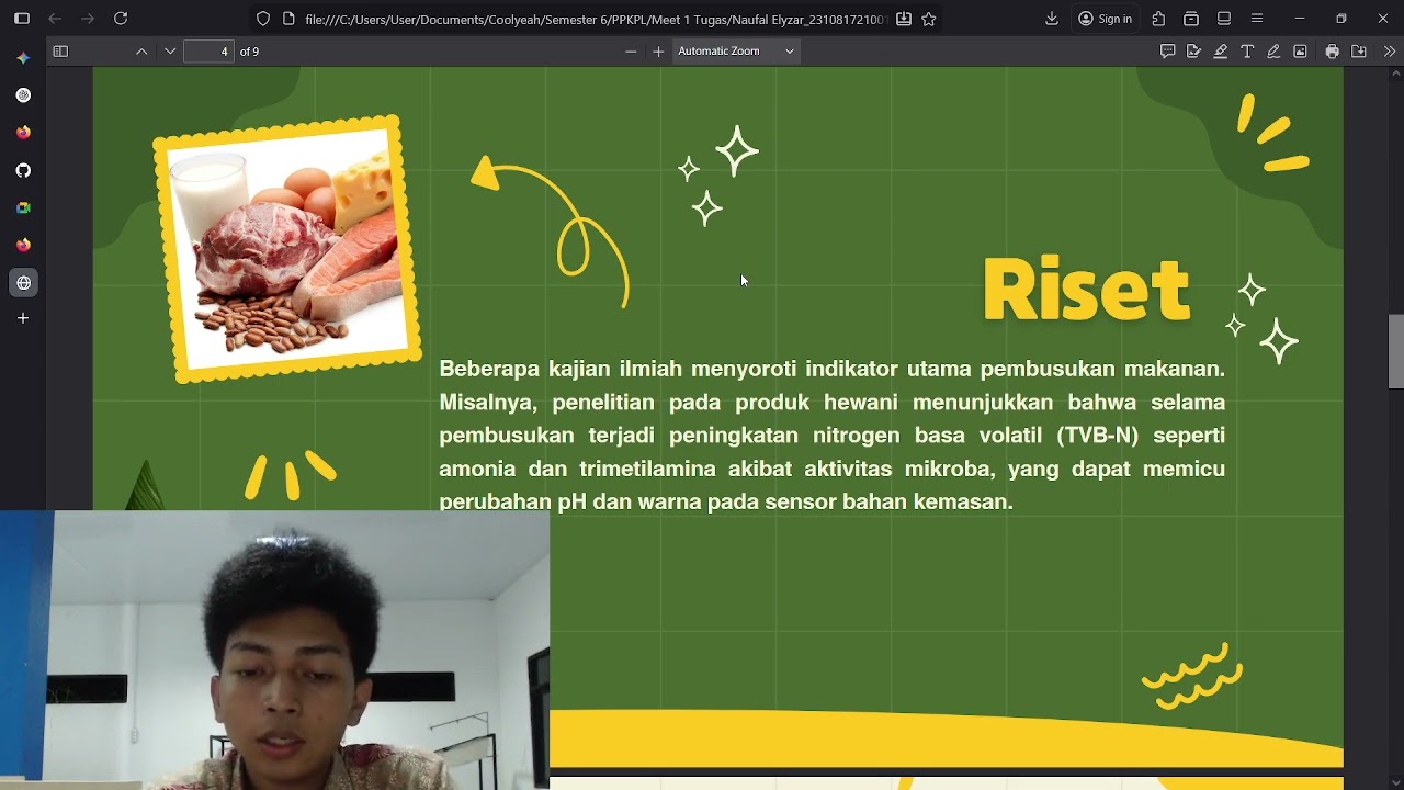 Uji Ketahanan Makanan - PPKPL - Naufal Elyzar - 2310817210019