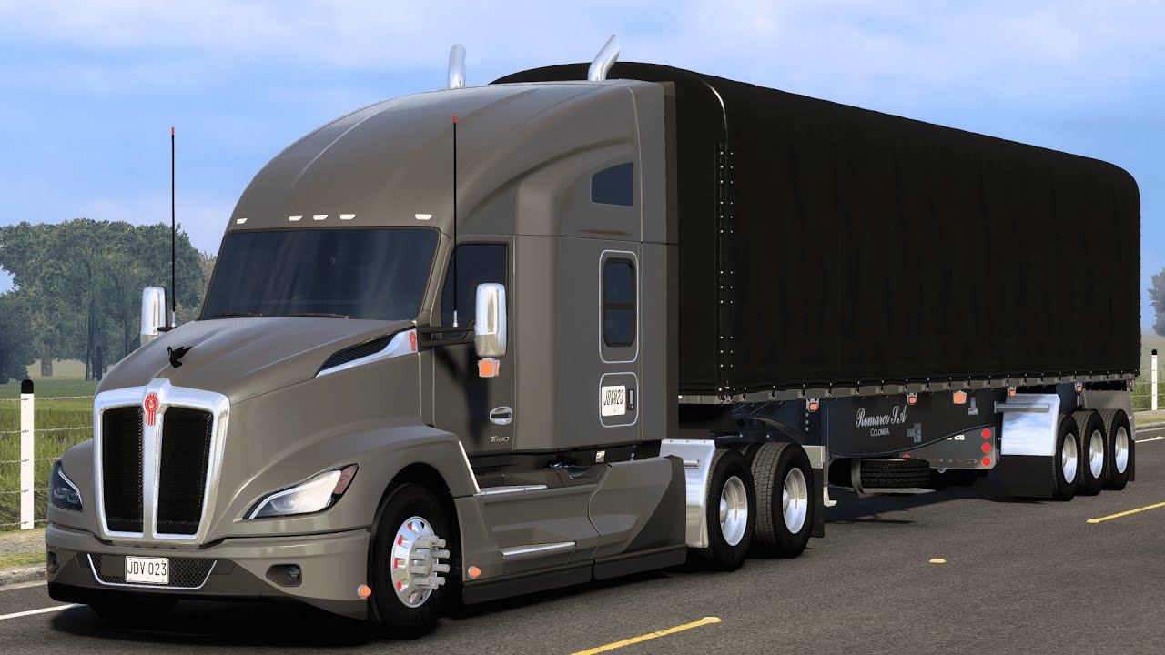 Kenworth T680 Next Gen subiendo el Alto de La Línea | ATS Colombia |