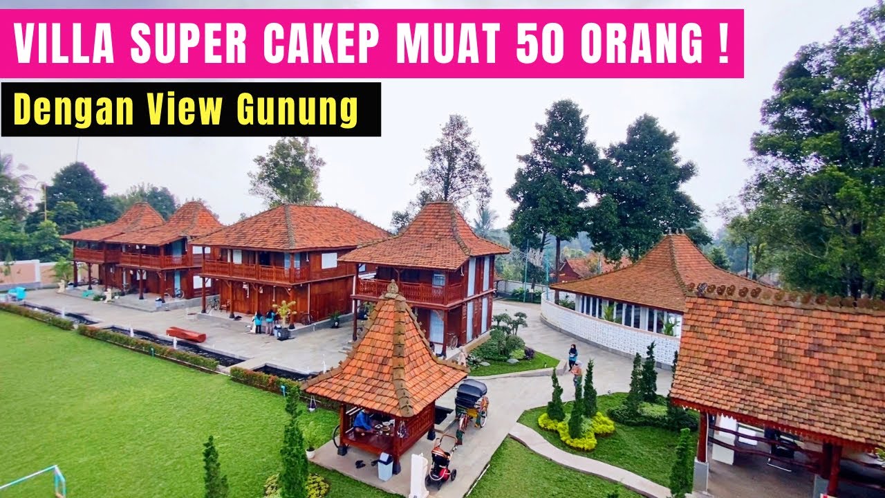 CAKEP BANGET VIEWNYA ‼️ VILLA Joglo Bojongloa Purwakarta ❗️ Akses Jalan Super Enak ‼️
