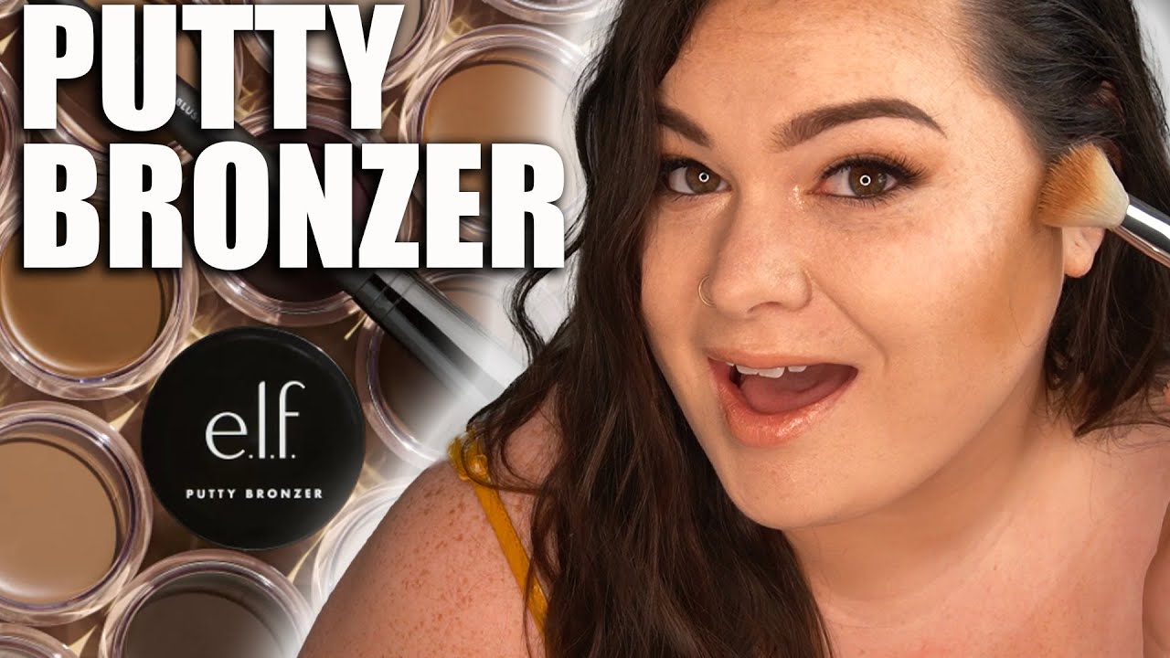 ELF COSMETICS PUTTY BRONZER Fair to Light Shades Feelin Shady, Tan Lines, Honey Drip Swatches Review