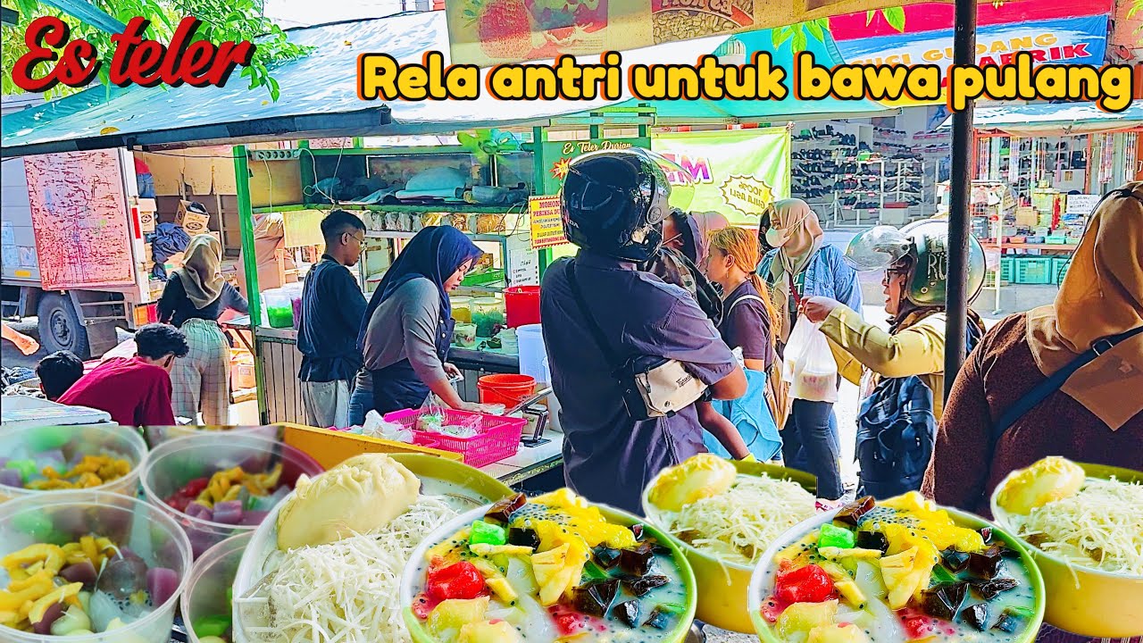 ES TELER BRUTAL ‼️ MURAH, PORSINYA BAR BAR, ANTRIAN SELALU MEMBELUDAK