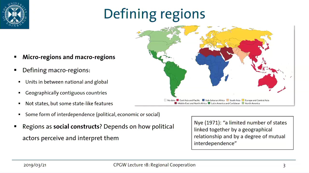 Comparative Politics (2019) - 7: Regional Cooperation