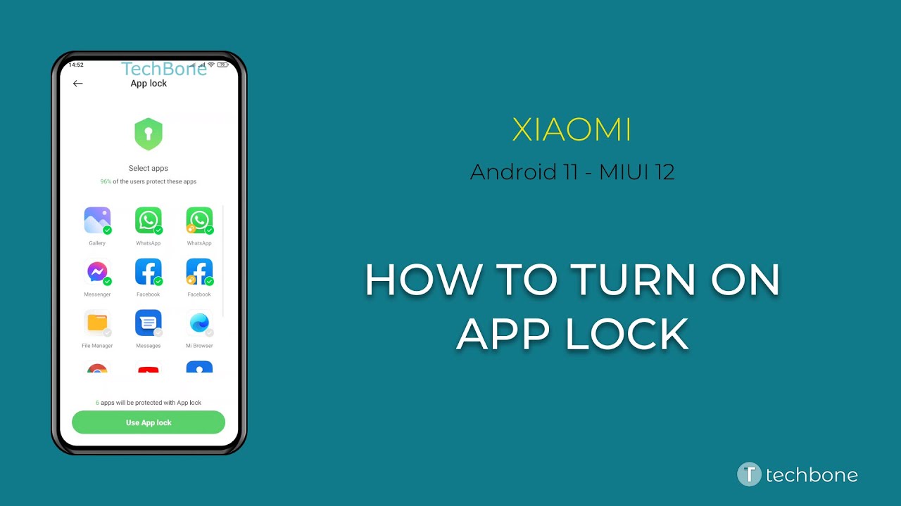 How to Turn On App Lock - Xiaomi [Android 11 - MIUI 12]