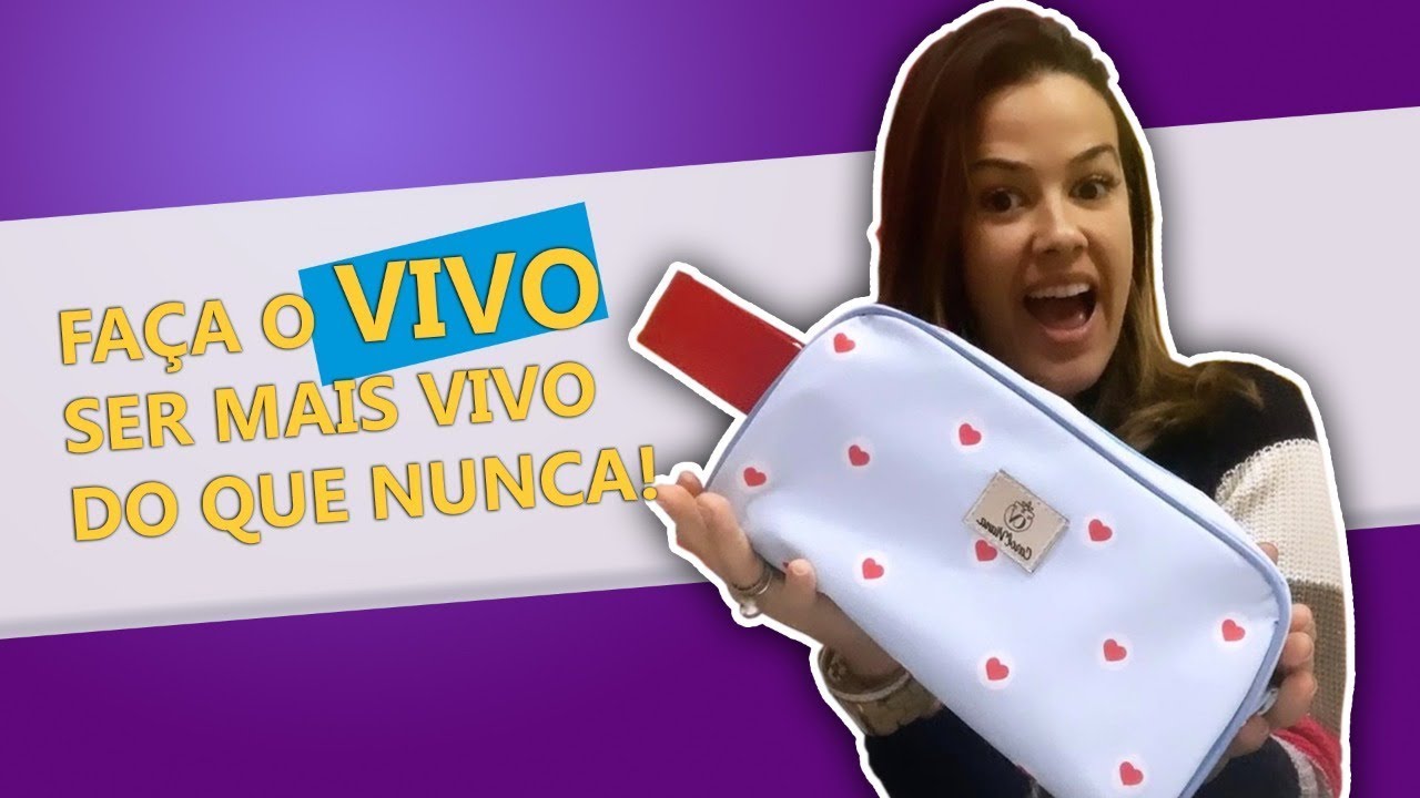 Aprenda a fazer uma necessarie com aplicação de vivo
