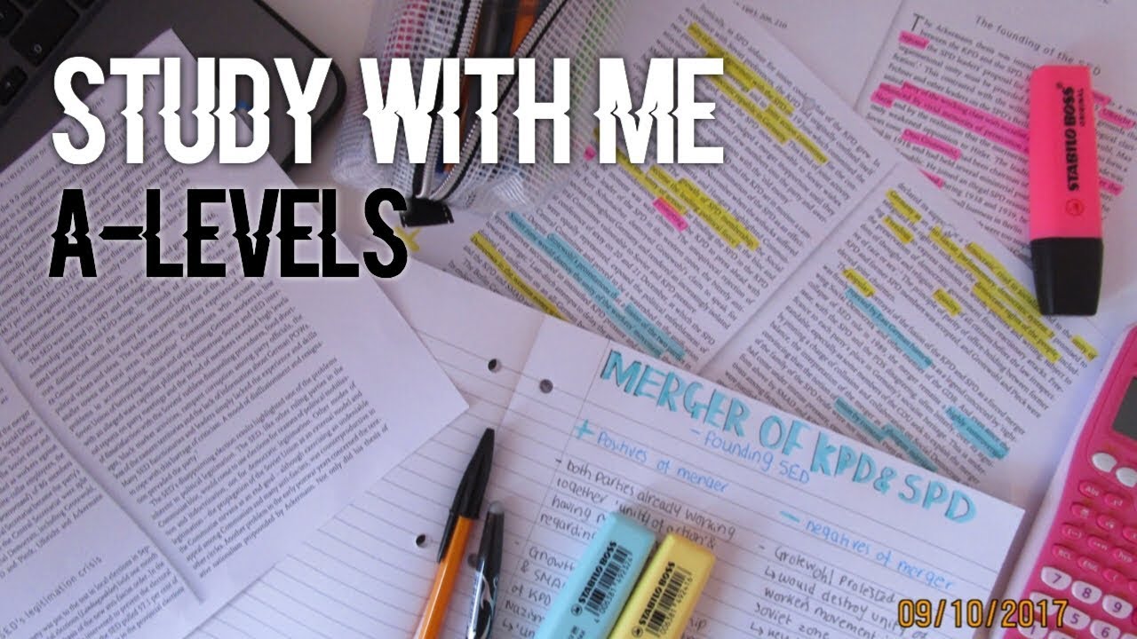STUDY WITH ME - STARTING A-LEVELS (sunday edition #1)