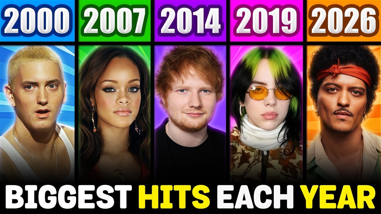 Top 5 Biggest Hits of Each Year! (2000 - 2026)
