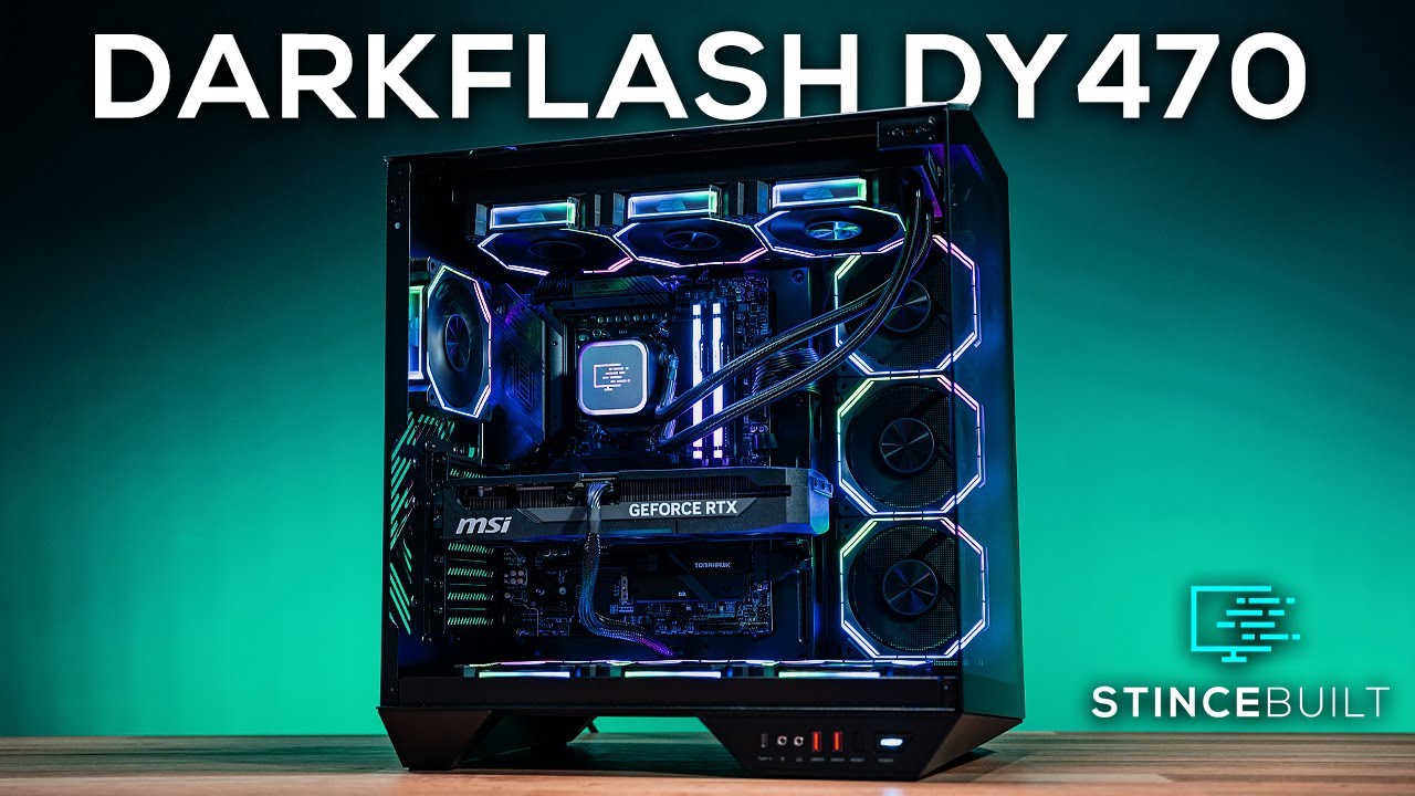 Полная сборка ПК в корпусе darkFlash DY470 | Прямая трансляция StinceBuilt с видеокартой 7800x3D ...