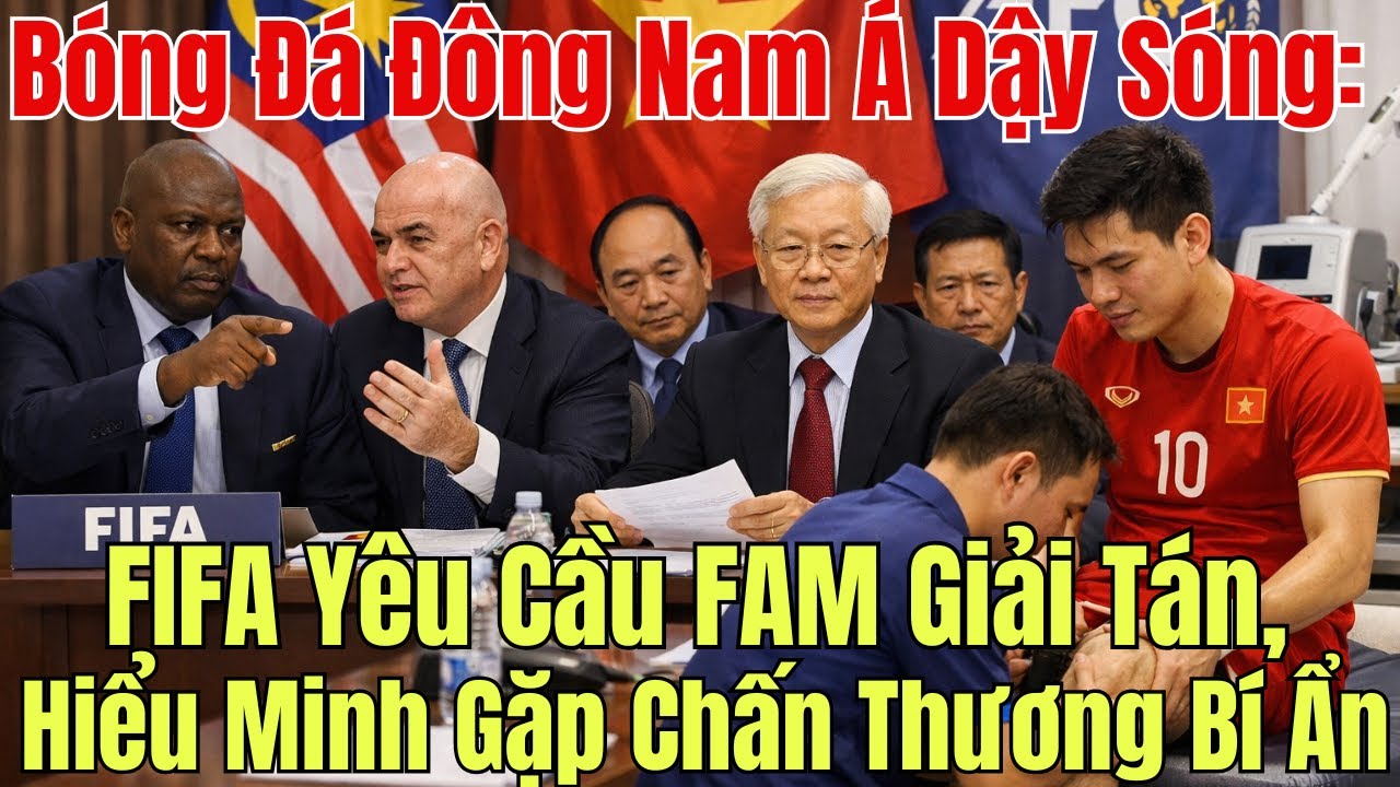 Bóng Đá Đông Nam Á Dậy Sóng: FIFA Yêu Cầu FAM Giải Tán, Hiểu Minh Gặp Chấn Thương Bí Ẩn