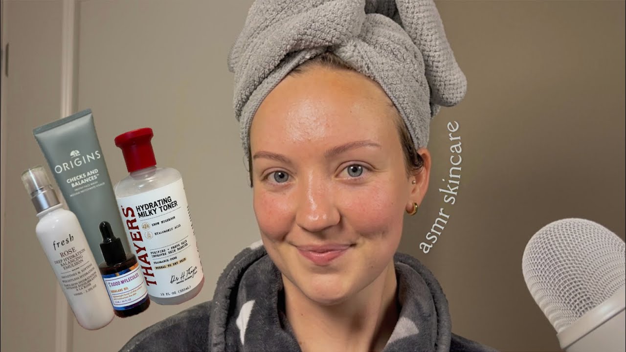 ASMR Doing My Skincare Routine 🧴 Soft Whispers + Personal Attention