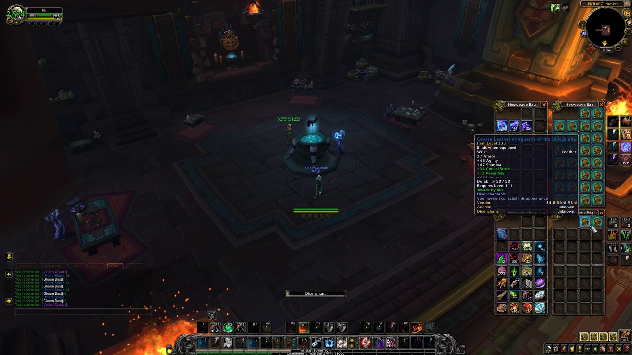 Iwen's Enchanting Rod - Disenchanting 100 Rare Items
