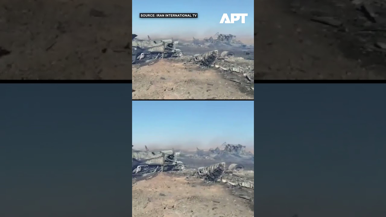 Burning Aircraft Debris In Isfahan Following Alleged US Shot down | APT