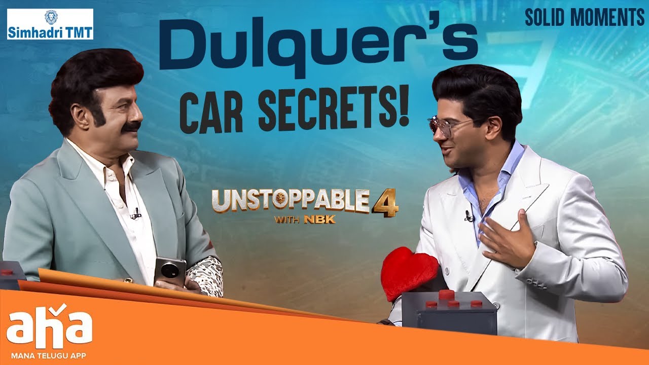 Venky Atluri Tells  Dulquer’s Garage Secrets!  Unstoppable with NBK | ahavideoIN