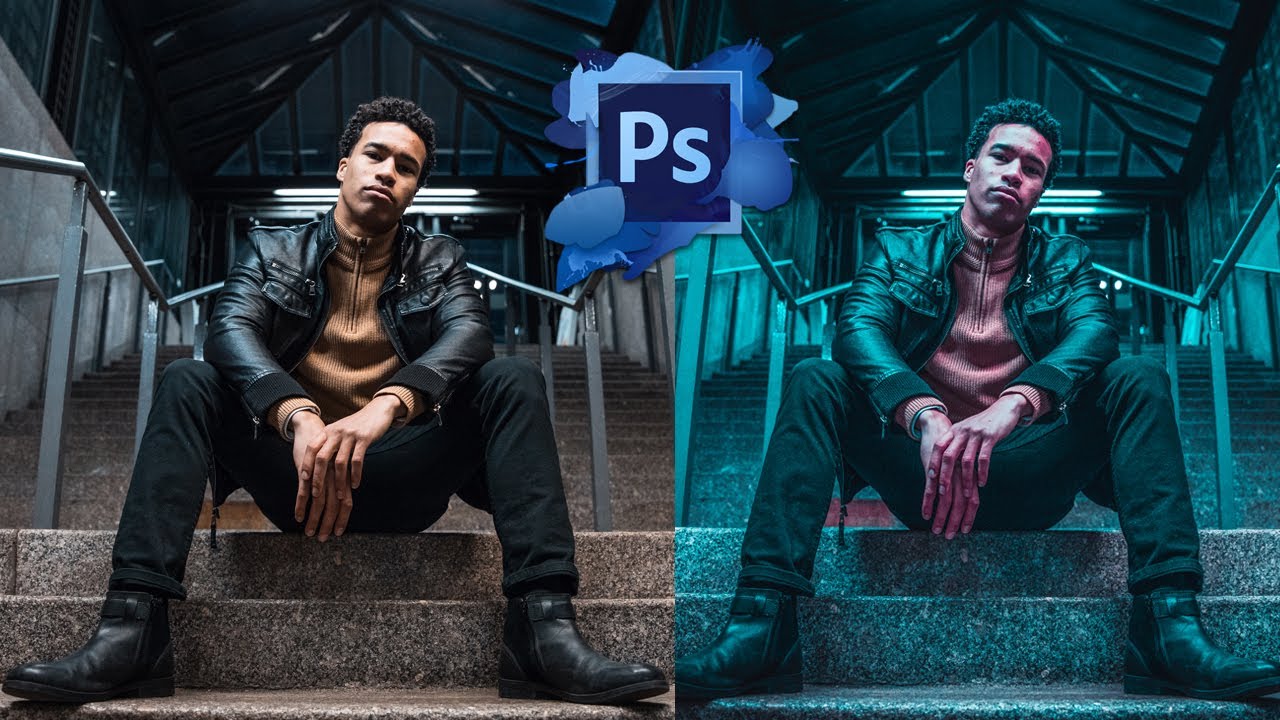 quarantine editing work | Pink and Blue Color Grading Effect in Photoshop | FREE Preset | photoshop