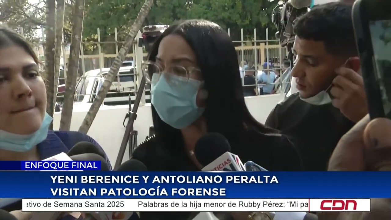Yeni Berenice y Antoliano Peralta visitan Patología Forense