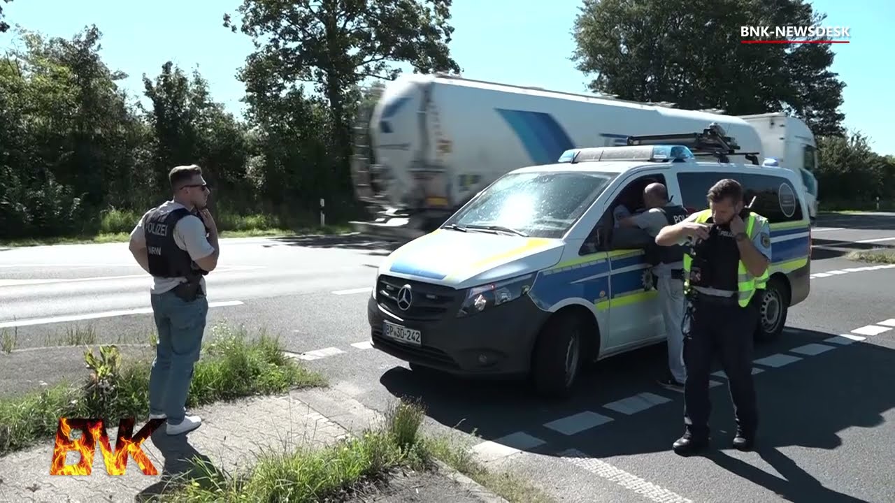 Großfahndung: Bundespolizei stoppt Kupferdiebe mit Transporter auf der A61 bei Viersen | 05.09.2023