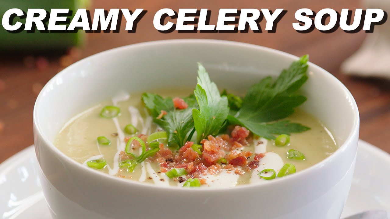 FASTEST and EASIEST way to make a healthy CELERY soup!