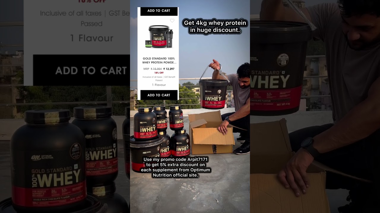 Promo code of OPTIMUM NUTRITION Arpit7171 for 5% extra disc. #gymlife #gym #gymmotivation #gymlover