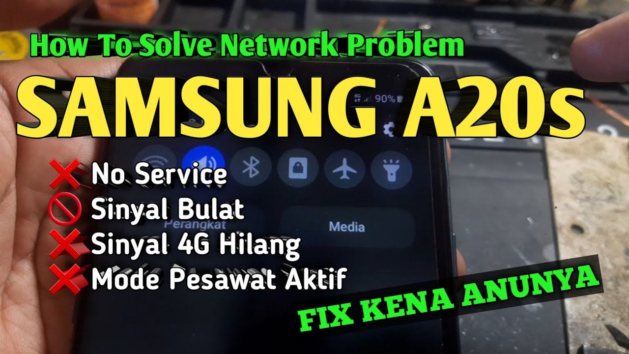 SAMSUNG A20S NO NETWORK SOLUTION | Sinyal 4G Hilang
