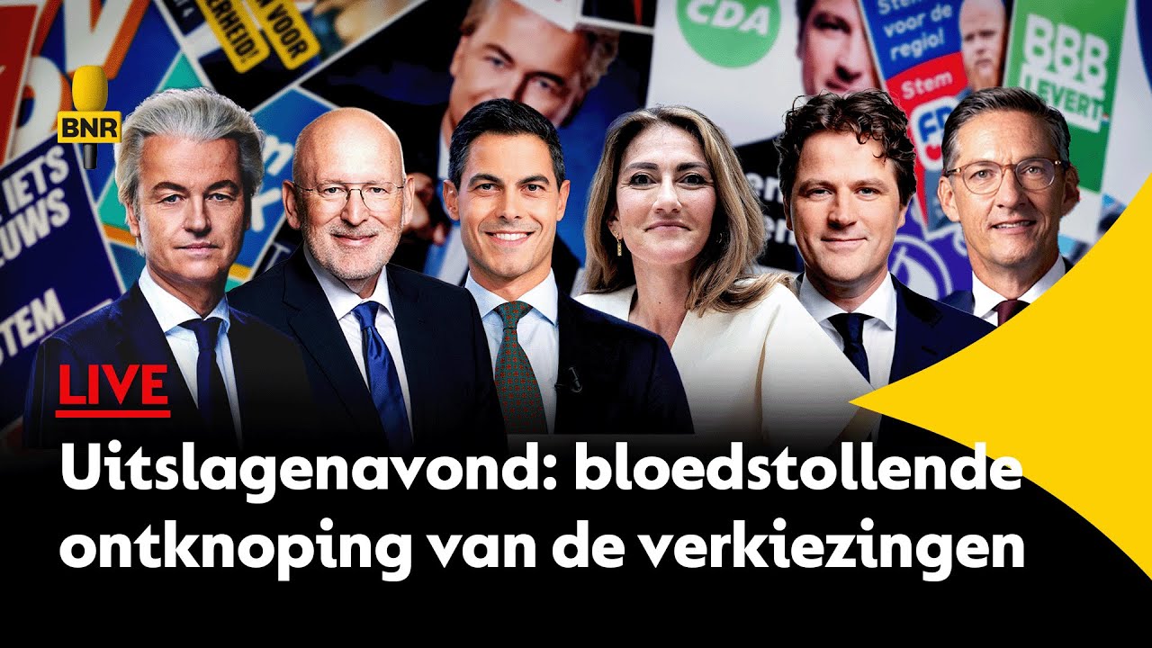 LIVE Uitslagen | PVV, D66, GL/PvdA, VVD en CDA strijden om de grootste partij te worden