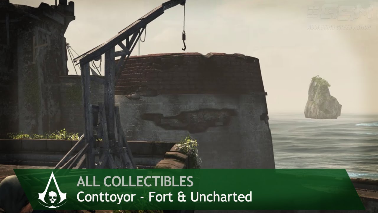 Assassin's Creed 4: Black Flag - Conttoyor [Forts & Uncharted] (All collectibles)