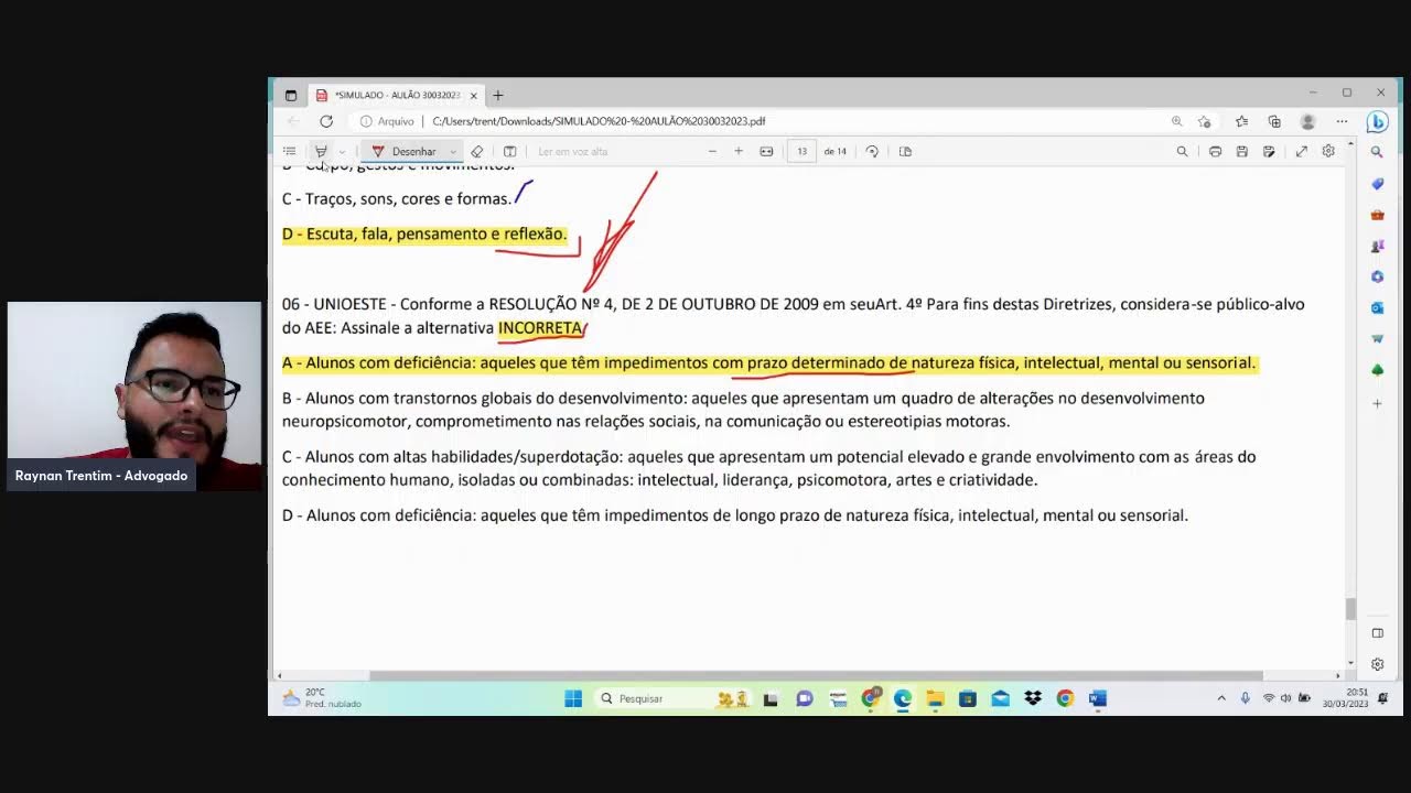 Simulado da Banca Unioeste - Concurso Público para Professores 2023