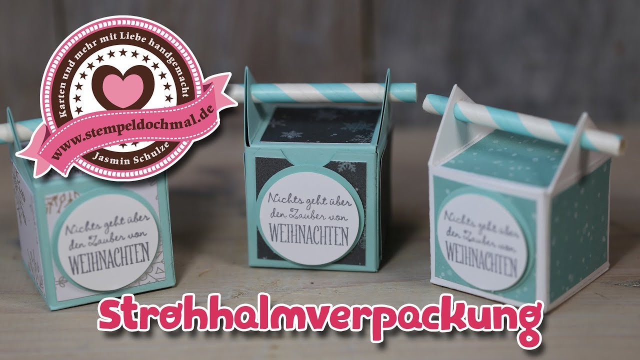Tutorial: Strohhalmverpackung mit Produkten von Stampin' Up!