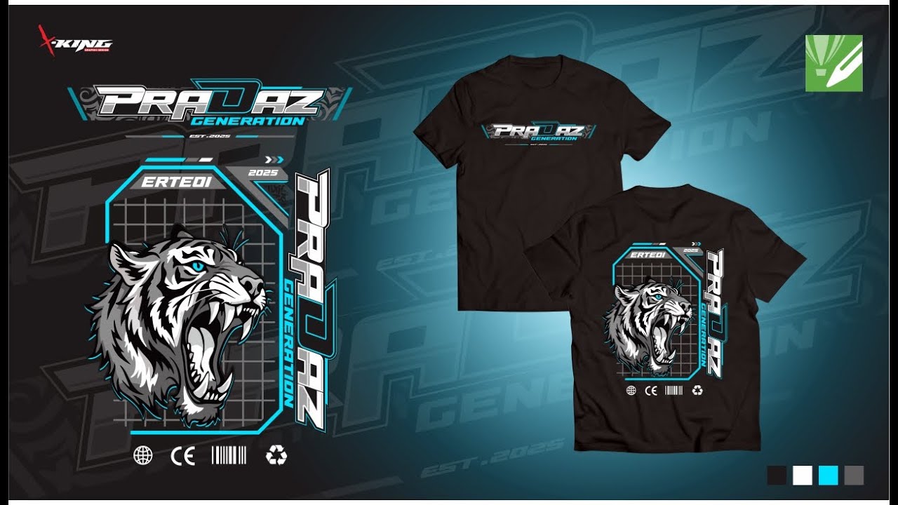 DESAIN KAOS RACING KEREN | CORELDRAW