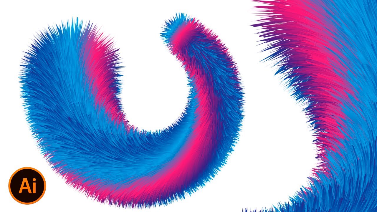 Efecto Furry en Illustrator - Tutorial en español