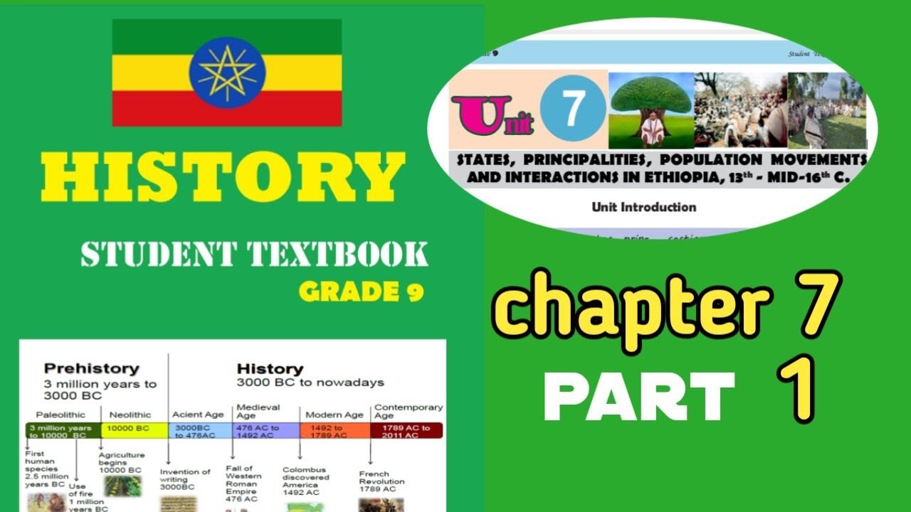 grade 9 history chapter 7 part 1 states, principalities, population movements and intractions in et
