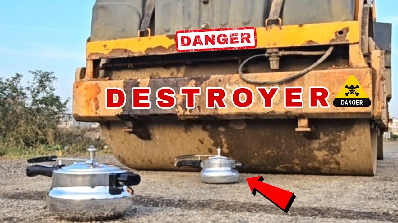 Road Roller vs Cooker | Testing Road Roller vs Cooker Experiment | Shocking Results