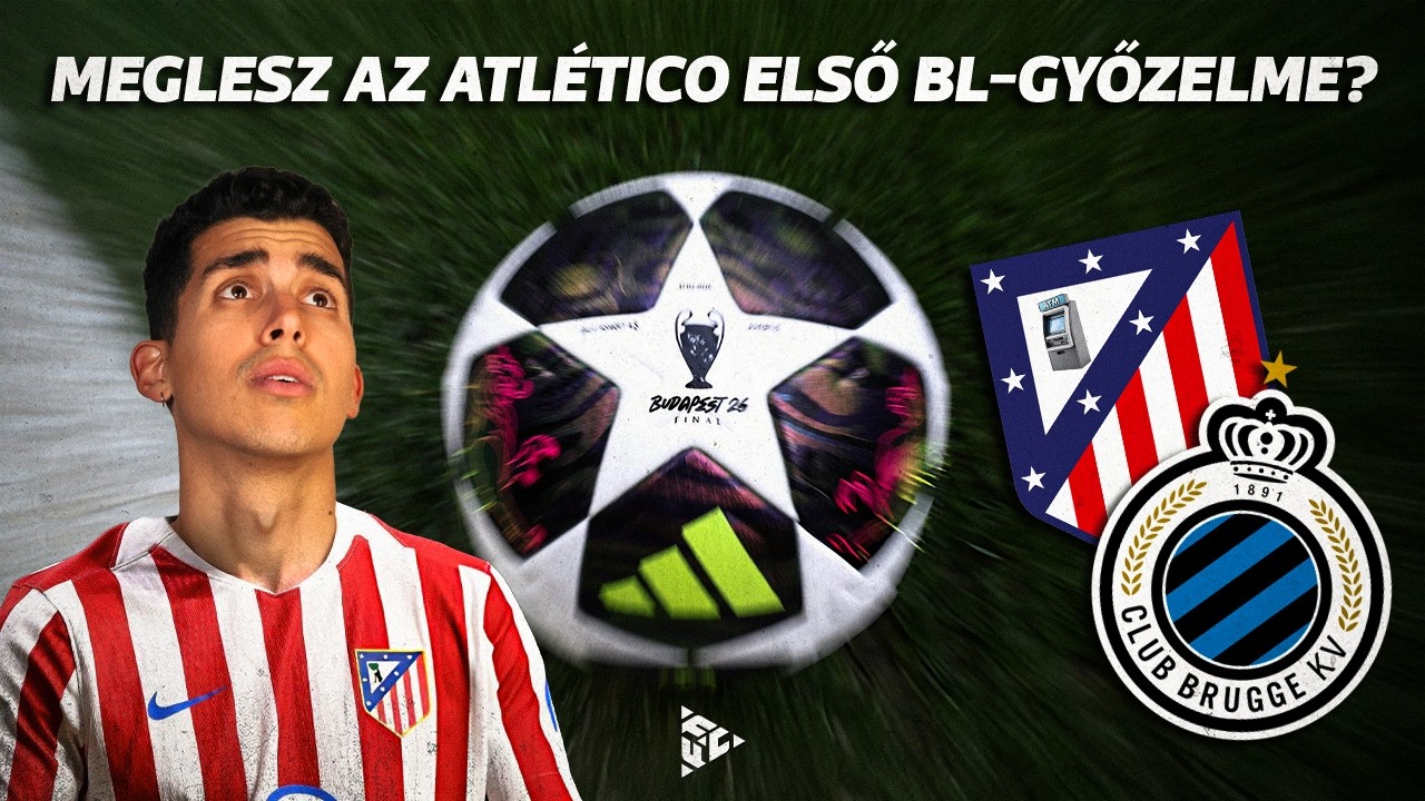 ATLETICO MADRID VS BRUGGE LIVE (IRÁNY A BL GYŐZELEM🏆)