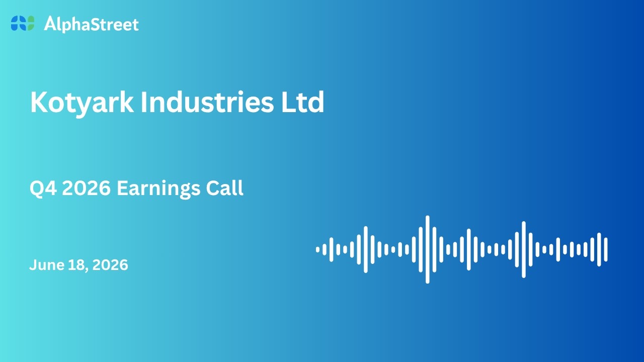Kotyark Industries Ltd Q4 FY2025-26 Earnings Conference Call