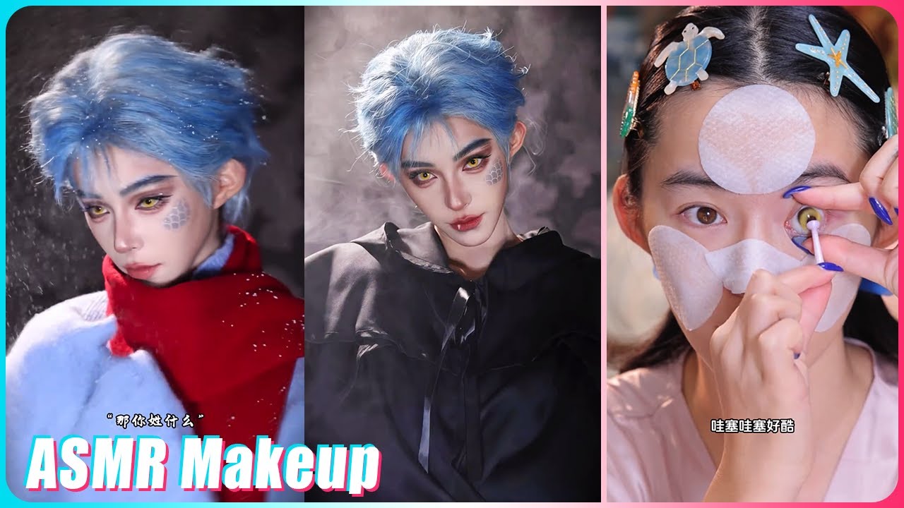 Mitsuisen✨Aesthetic ASMR Makeup Tutorial✨Best satisfying makeup asmr🍃Beauty Secrets🌿491