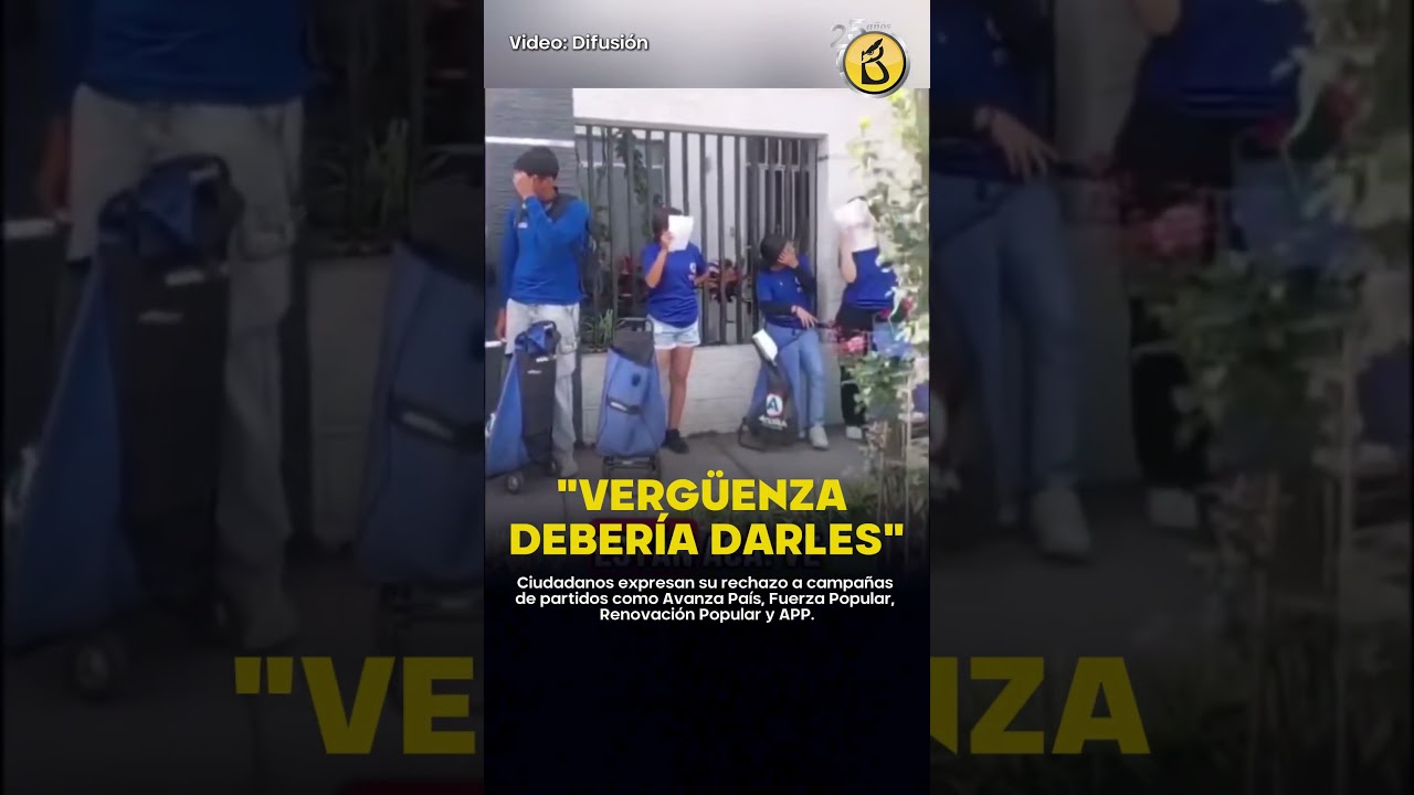 &iexcl;RECHAZAN A CANDIDATOS! | Ciudadanos rechazan propaganda de partidos pol&iacute;ticos en plena campa&ntilde;a