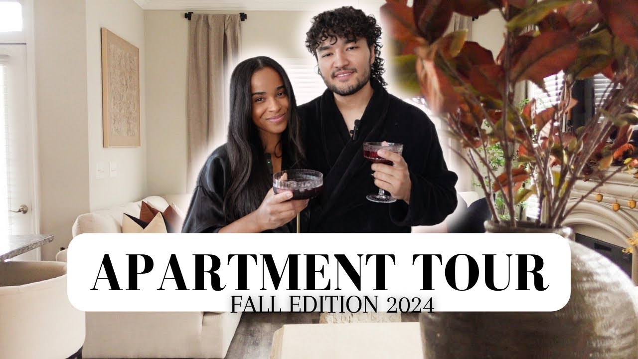 TRADITIONAL FALL APARTMENT TOUR 2024 | dark burned orange, moody, traditional colors...