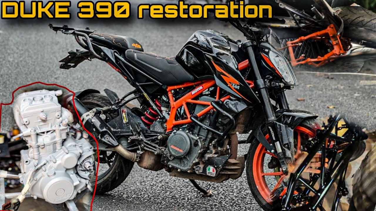 Duke 390 restoration||😍പകുതി പണി കഴിഞ്ഞു||👌
