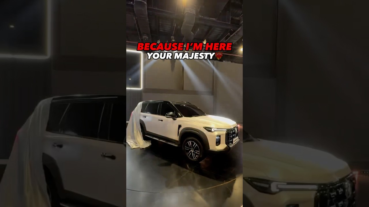 MG MAJESTOR VS FORTUNER: OLDEST RIVALRY🔥 #mg #majestor #toyota #fortuner #autoexpo #shorts