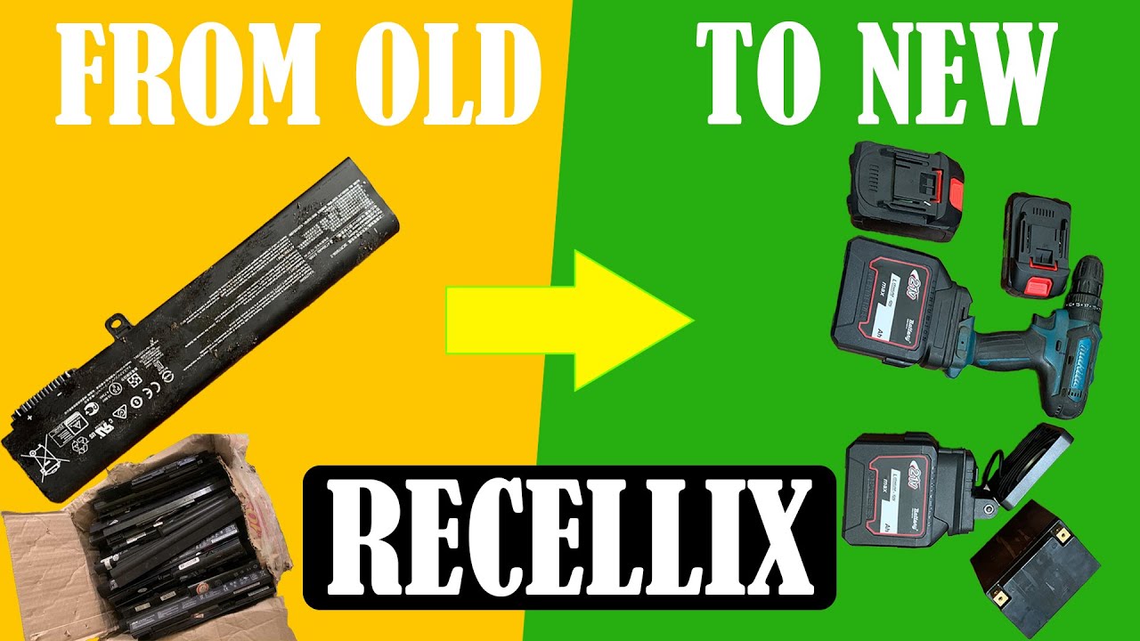DIY 18650 Lithium-Ion Battery Pack for Cordless Drill from Old Laptop Cells