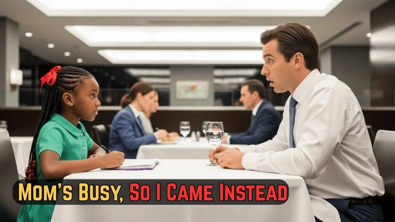 A Little Girl Showed Up to the Billionaire’s Blind Date — “Mom’s Busy, So I Came Instead”