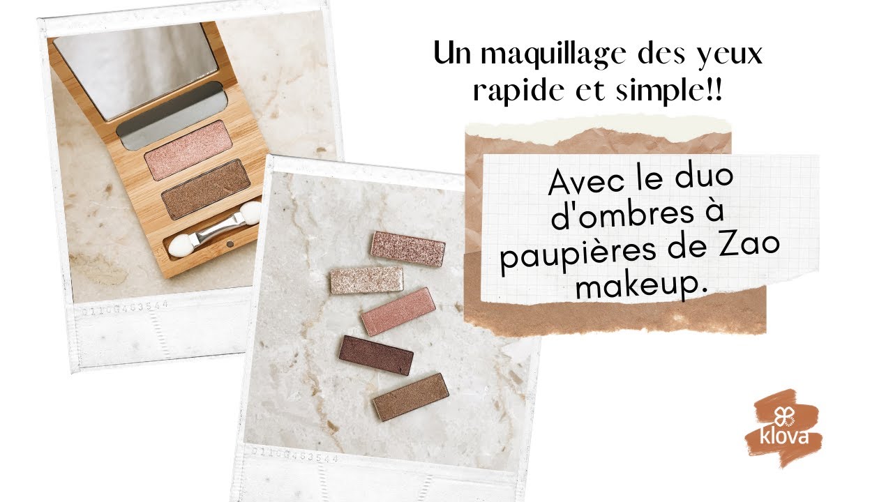 ZAO MAKEUP : COMMENT MAQUILLER SES YEUX FACILEMENT ? (Débutant)
