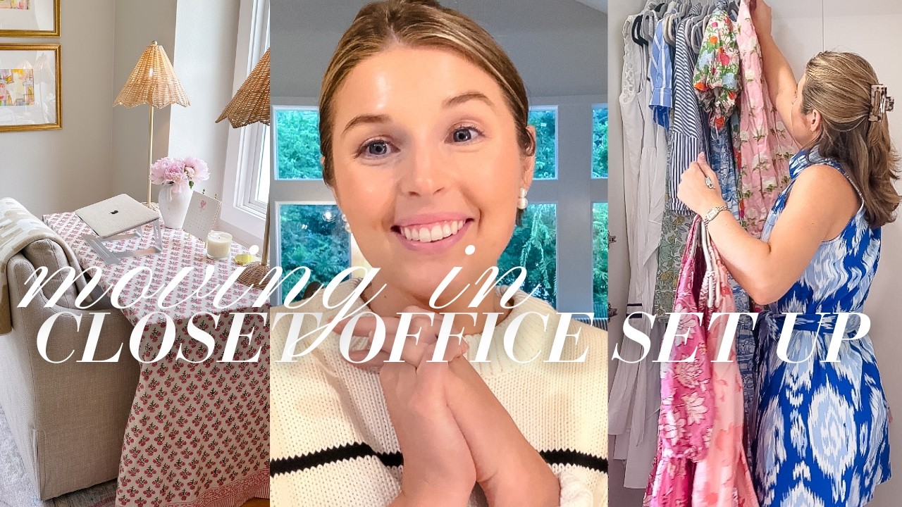 vlog | getting settled & putting together my closet office