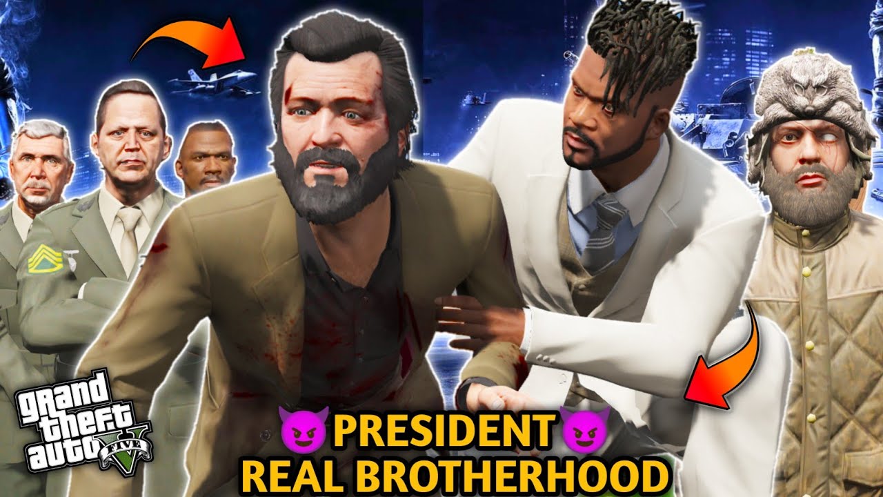 GTA 5: Franklin Save His Friend Michael From Army Vs Police 😨😰Shinchan Become President 😈 Pss Gamer