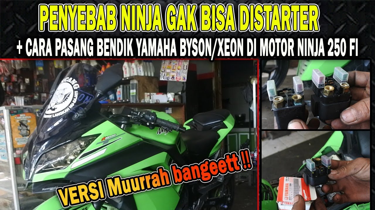 PNP Ninja 250 fi bisa pake bendik starter yamaha byson/xeon||muarah tp gak murahan