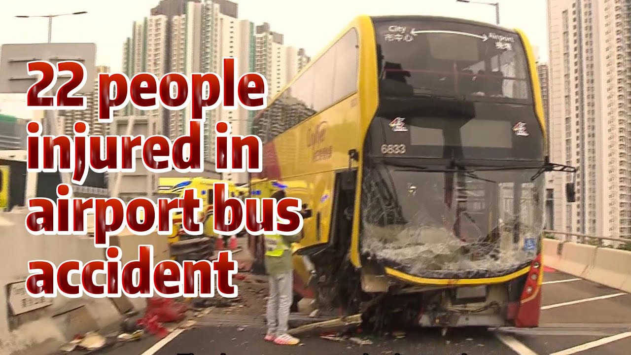 TVB News | 1 May 2025 | 22 people injured in airport bus accident