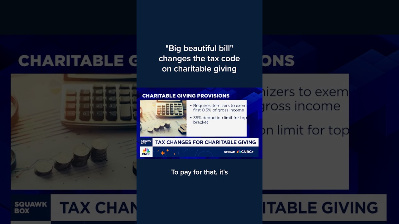 'Big beautiful bill' changes the tax code on charitable giving