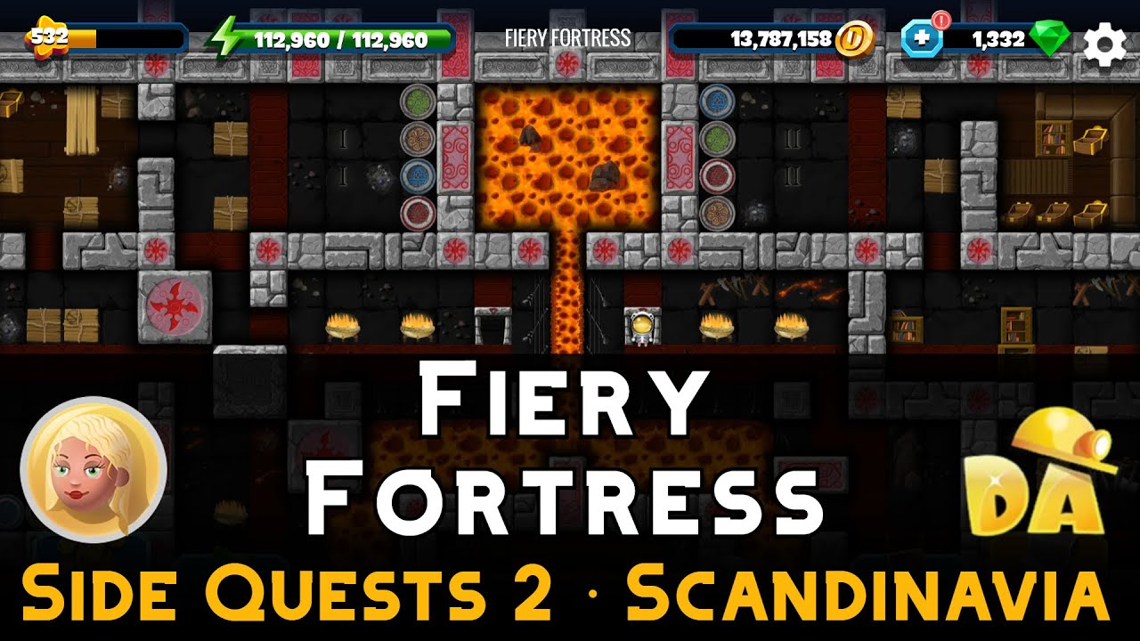 Fiery Fortress | Side Story Scandinavia | Diggy's Adventure
