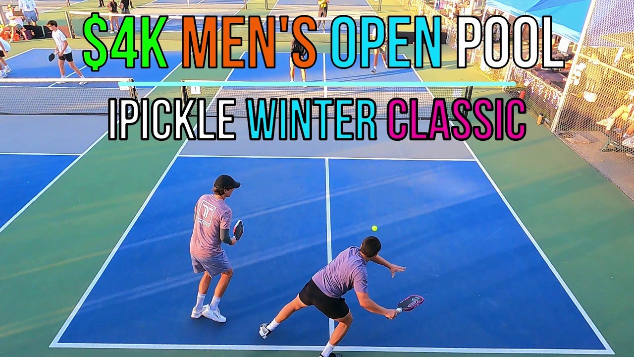 $4K Men’s Open Pool Play – Emery (6.2) / Millet (5.8) vs Tamaki (5.5) / Tran (5.5) | iPickle Winter