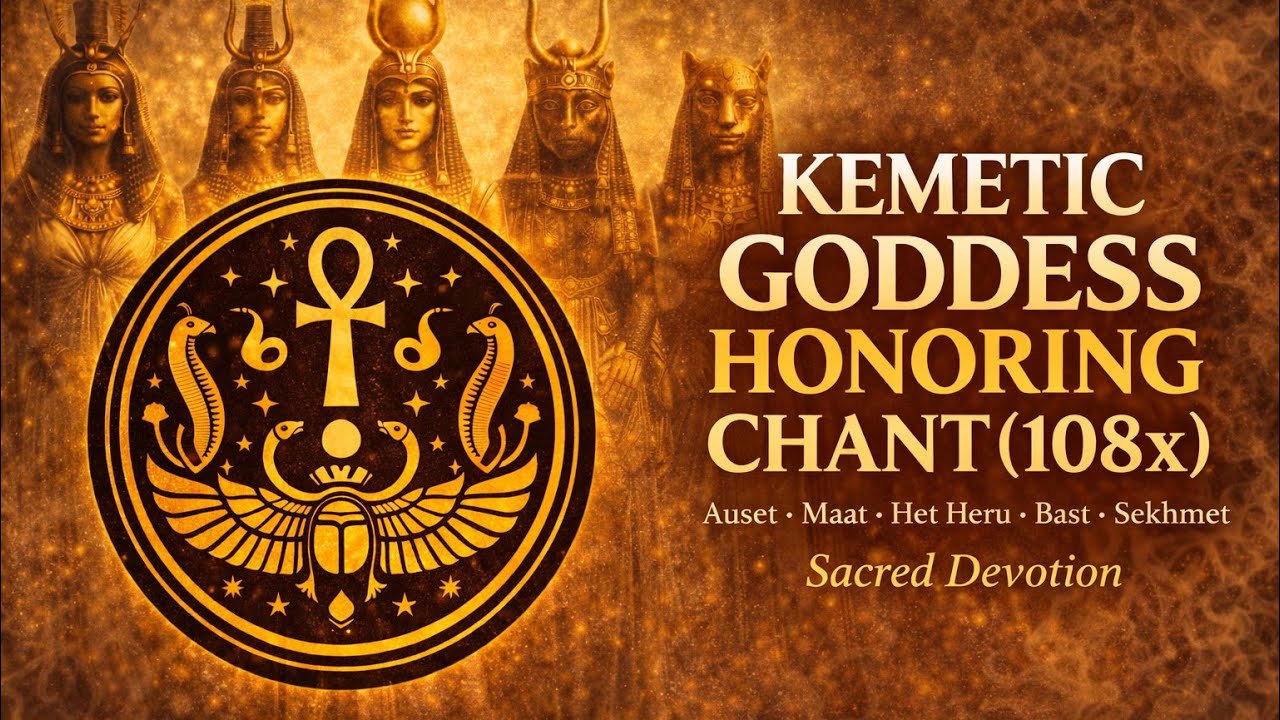 KEMETIC GODDESS HONORING CHANT (108x) | Auset • Maat • Het Heru • Bast • Sekhmet | Sacred Devotion